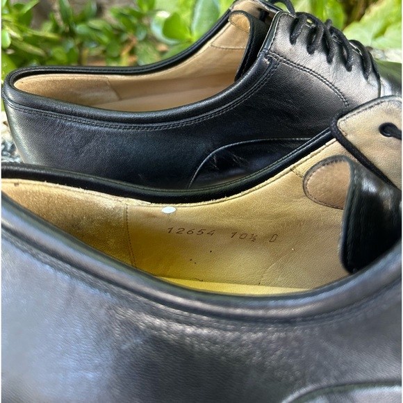 - Magnanni🔴black leather Oxfords men’s Size 10.5 D - Picture 11 of 12